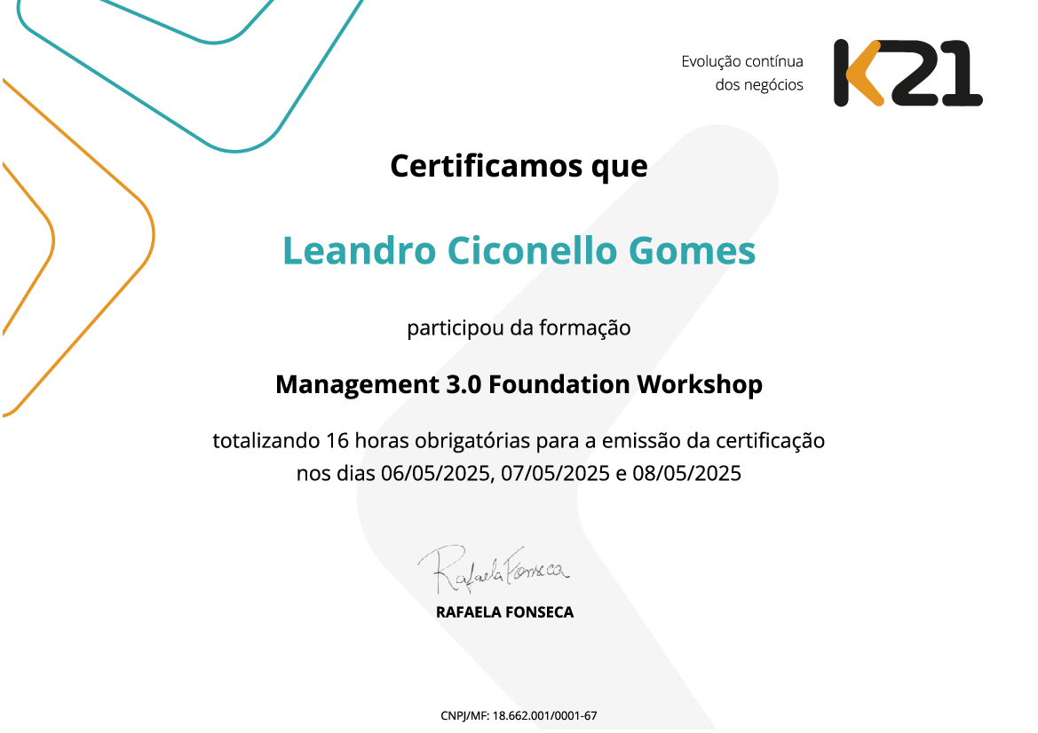 Certificado K21